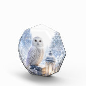 Schneeeulen-Wintermagie Fotoblock (Rechts)