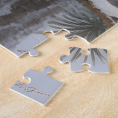 Schneeeulen-Winterporträt Puzzle (Seite)
