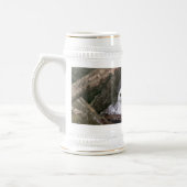 Schneeeulenpaar Wald Wildlife-Kunst Bierglas (Links)