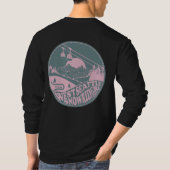 Schneefahrer Grün T-Shirt (Rückseite)