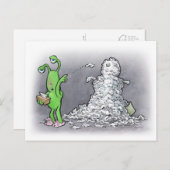 Schneefahrer Postkarte (Vorne/Hinten)