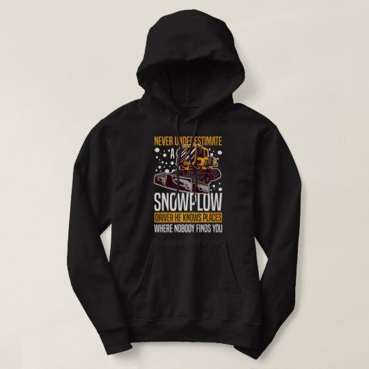 Schneefahrerschnee für den Schneefahrer der Lkw-Ma Hoodie (Design vorne)