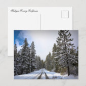 SCHNEEFAHRT POSTKARTE (Vorne/Hinten)