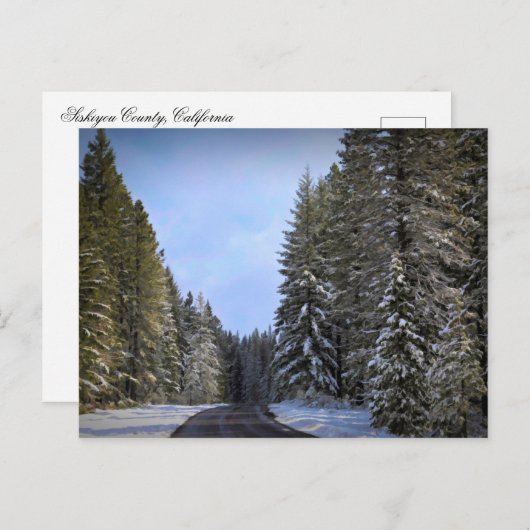 SCHNEEFAHRT POSTKARTE (Vorne/Hinten)