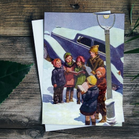 Schneefahrten Feiertagskarte