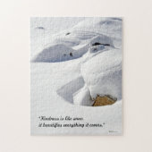 Schneefahrten über Steine Puzzle (Vertikal)