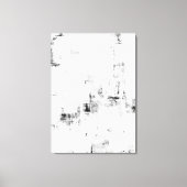 Schneefall Abstrakte Schwarz-Weiß-Kunst Leinwanddruck (Vorderseite)