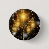 Schneefall auf der Lampe Button (Vorderseite)