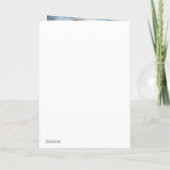 Schneefall auf der Roten Telefonbox Feiertagskarte (Rückseite)