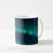 Schneefall Aurora Borealis - Nordlichter Kunstwerk Kaffeetasse (VorderseiteRechts)