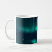Schneefall Aurora Borealis - Nordlichter Kunstwerk Kaffeetasse (Links)