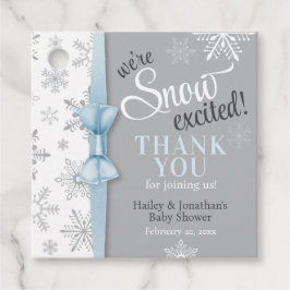 Schneefall Begeisterte Blue Gray Snowflake Baby Bo Geschenkanhänger