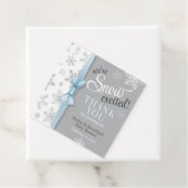 Schneefall Begeisterte Blue Gray Snowflake Baby Bo Geschenkanhänger (Beispiel)