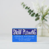 Schneefall bei sinkender Visitenkarte (Stehend Vorderseite)
