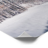 Schneefall beim Parkwurf Poster (Ecke)