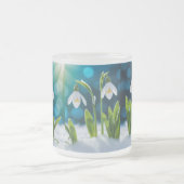 Schneefall-Blume Mattglastasse (Mittel)