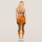 Schneefall Capri Leggings (Rückseite)