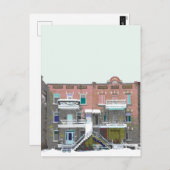 Schneefall:: chute de neige postkarte (Vorne/Hinten)