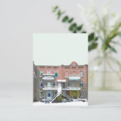 Schneefall:: chute de neige postkarte (Stehend Vorderseite)
