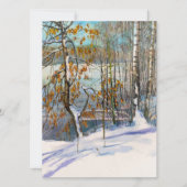 Schneefall Einladung (Vorderseite)