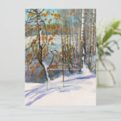 Schneefall Einladung (Stehend Vorderseite)