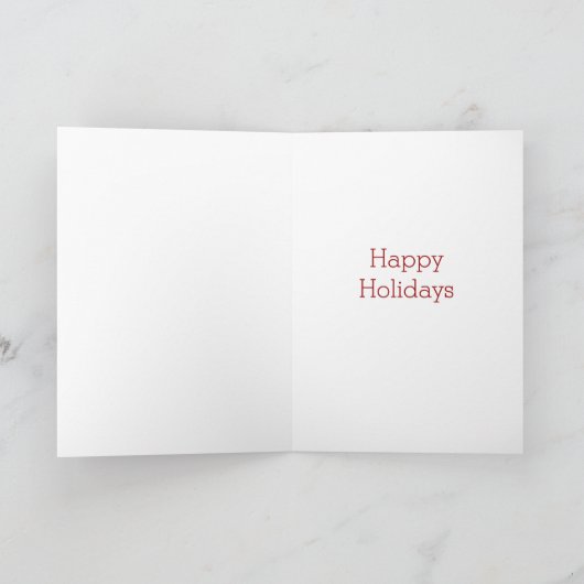 Schneefall Feiertagskarte (Innenseite)