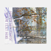 Schneefall Fleecedecke (Vorderseite (Horizontal))