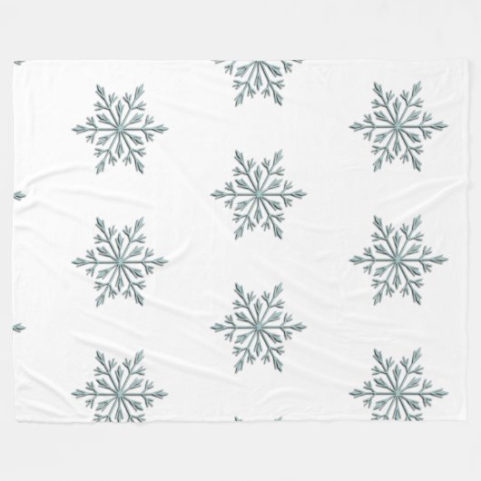 Schneefall Fleecedecke (Vorderseite (Horizontal))