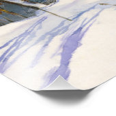 Schneefall Fotodruck (Ecke)