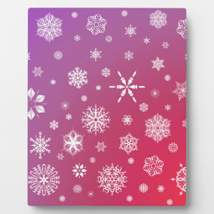 Schneefall Fotoplatte