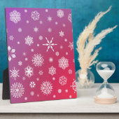 Schneefall Fotoplatte (Seite)