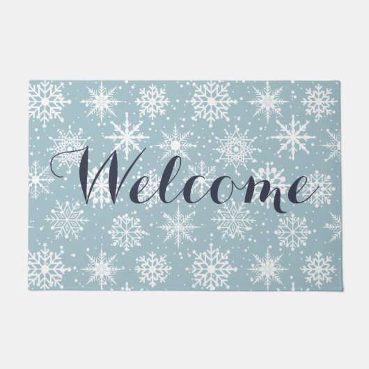 Schneefall Fußmatte (Vorderseite)