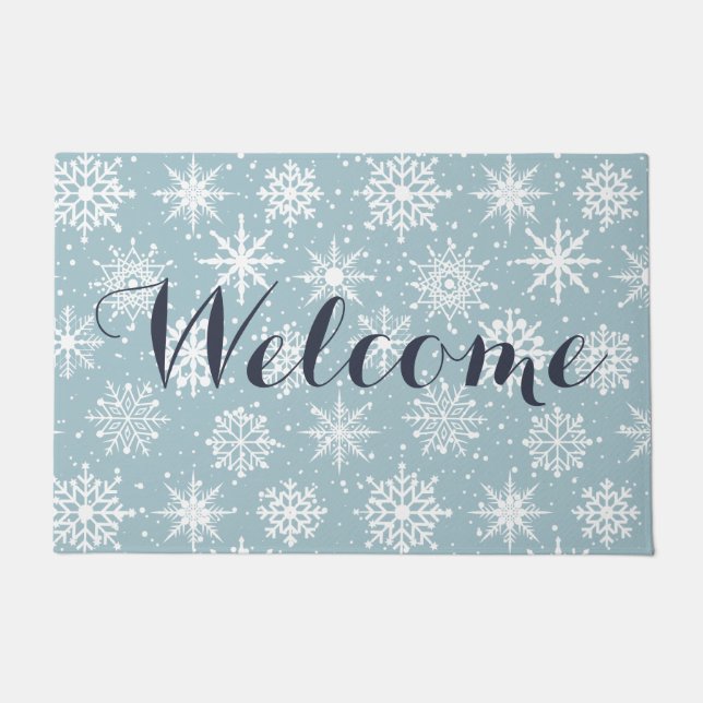 Schneefall Fußmatte (Vorderseite)