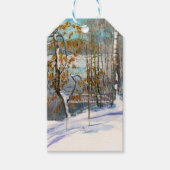 Schneefall Geschenkanhänger (Vorderseite)