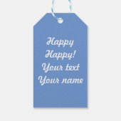 Schneefall Geschenkanhänger (Rückseite)