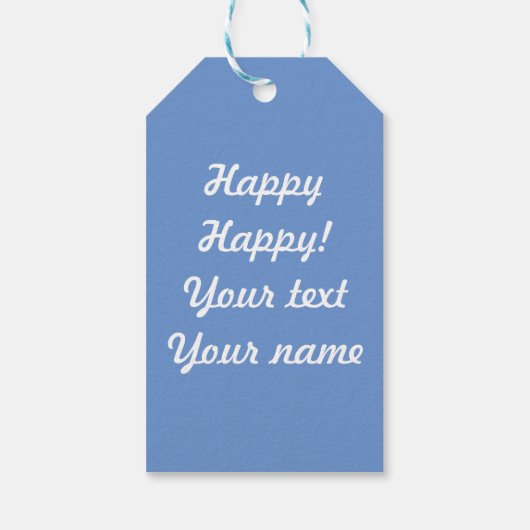 Schneefall Geschenkanhänger (Rückseite)