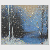 Schneefall Geschenkpapier (Flach)