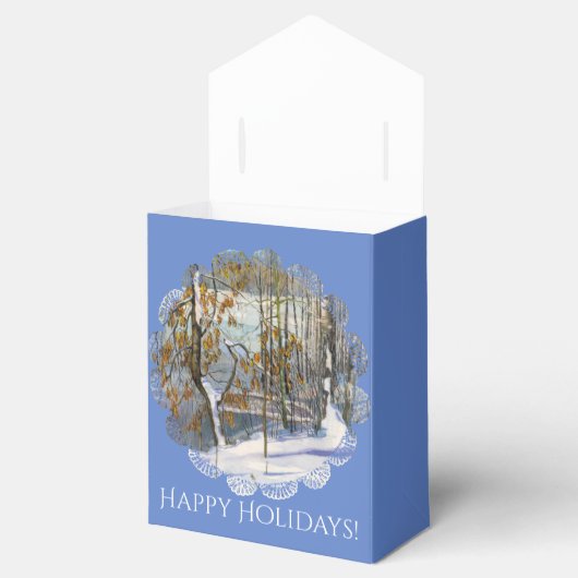 Schneefall Geschenkschachtel (Geöffnet)