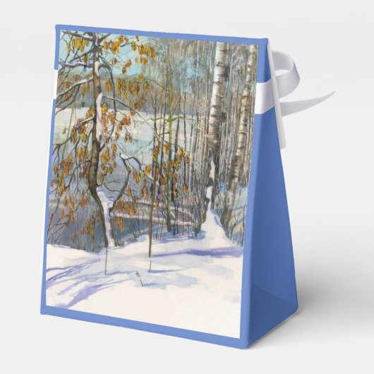 Schneefall Geschenkschachtel (Rückseite)