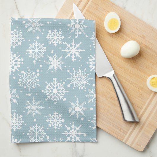 Schneefall Geschirrtuch (Viertel Falte)