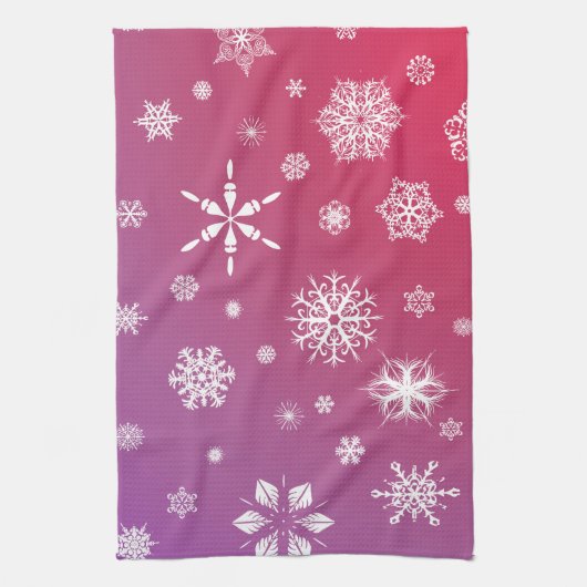 Schneefall Geschirrtuch (Vertikal)