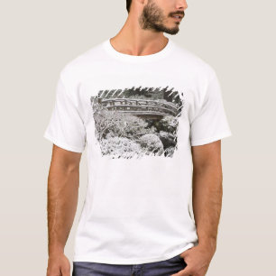Schneefall im Portland Japanese Garden, T-Shirt