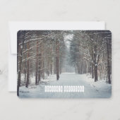 Schneefall im Winterwald Feiertagskarte (Vorderseite)