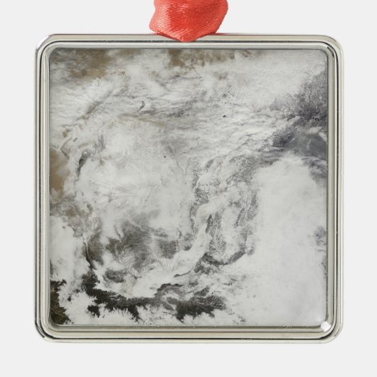 Schneefall in der China Ornament Aus Metall (Vorne)