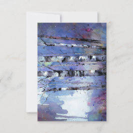 Schneefall in der verzauberten Birke