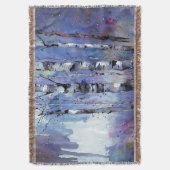 Schneefall in der verzauberten Birke Decke (Vorderseite Vertikal)