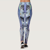 Schneefall in der verzauberten Birke Leggings (Rückseite)