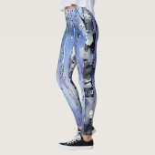 Schneefall in der verzauberten Birke Leggings (Links)