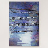 Schneefall in der verzauberten Birke Puzzle (Vertikal)