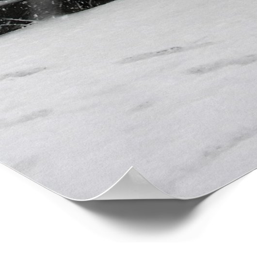 Schneefall in Montreal, Quebec Poster (Ecke)